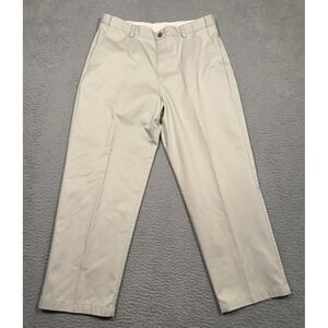 LLBean Men's Comfort Waist Khaki Chino Pants Size 37x30 Straight Fit